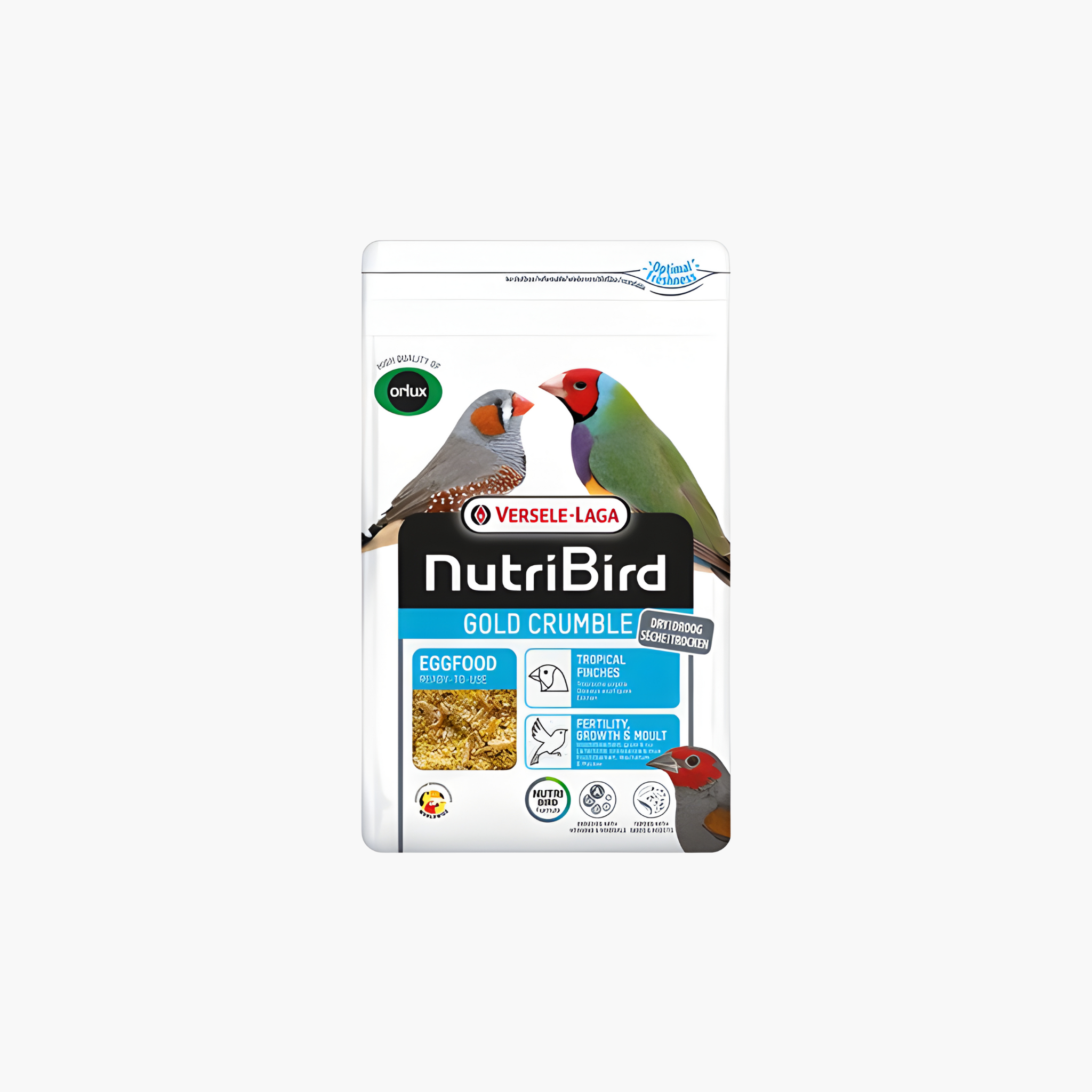 Nutribird Gold Crumble Trockeneifutter für tropische Vögel
