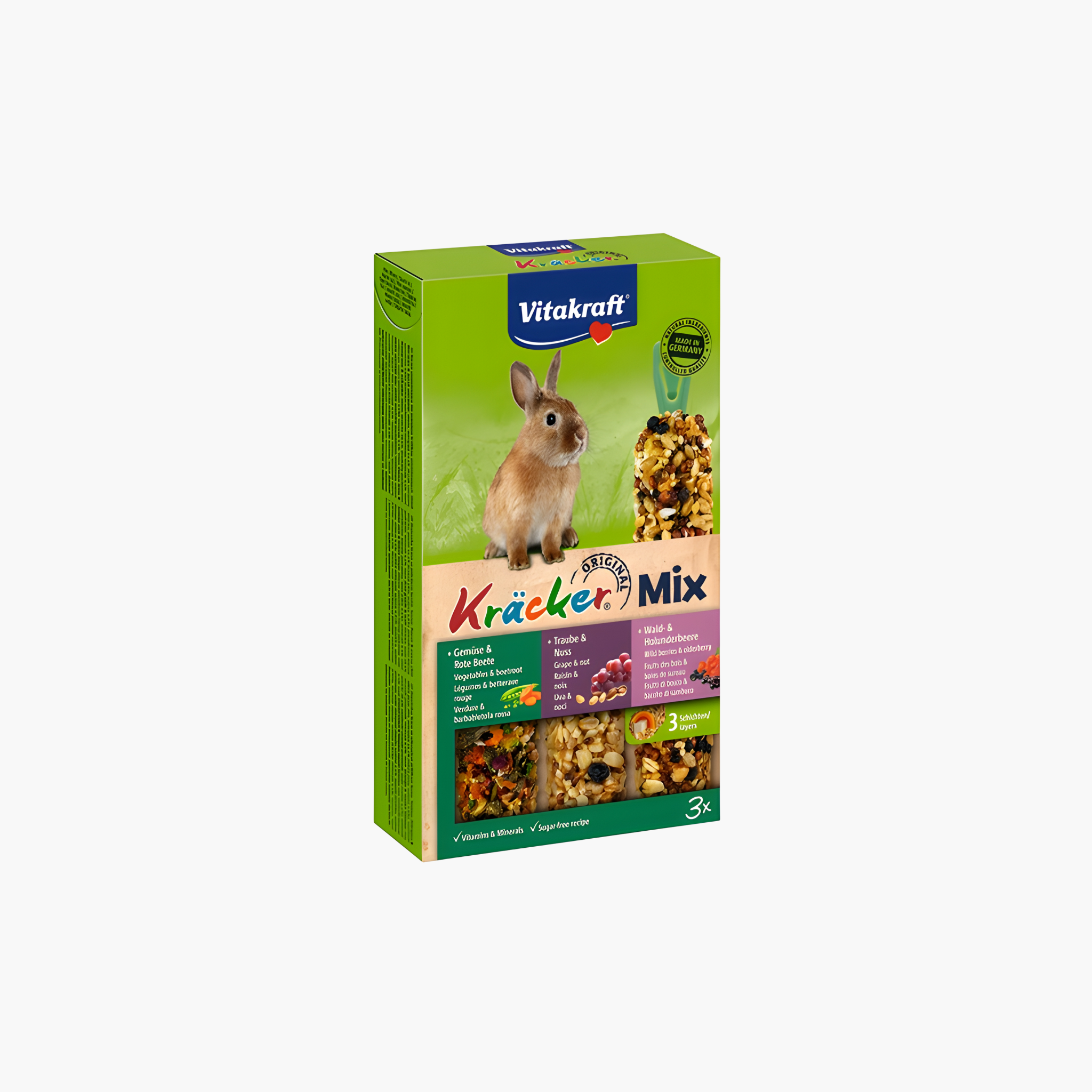 Vitakraft Dwergkonijn Krackers Noot/Bosvruchten/Groenten - Pet Global Shop