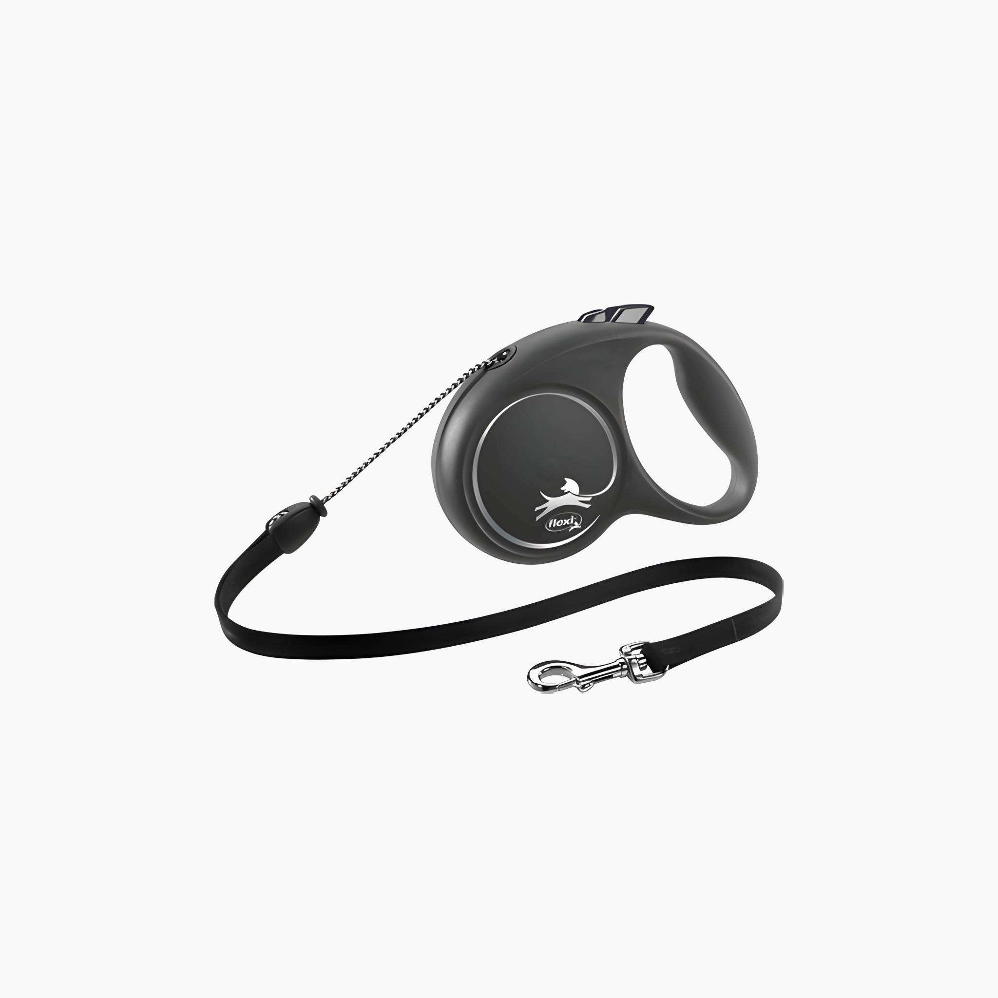 Flexi Rollijn Black Design Cord Zwart - Pet Global Shop